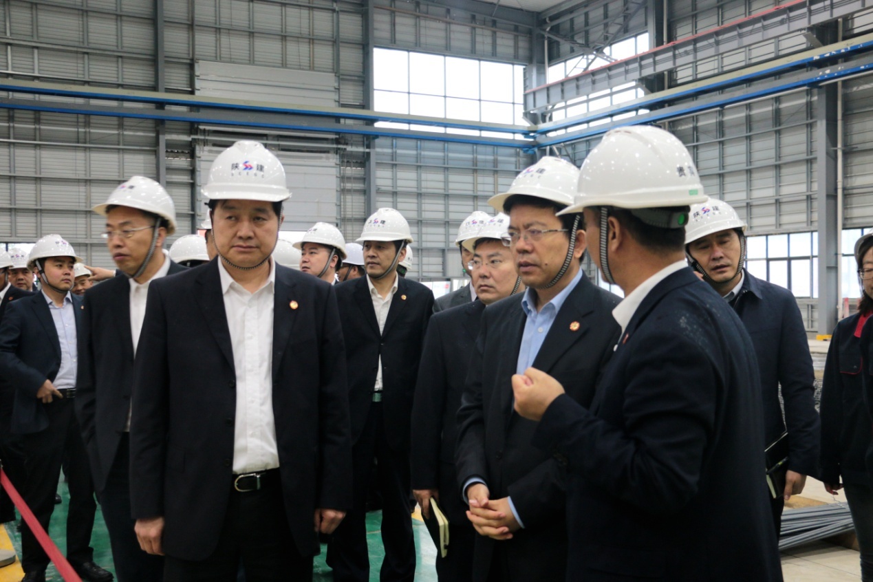 陜建集團(tuán)黨委書記、董事長、總經(jīng)理張義光一行赴陜建建筑產(chǎn)業(yè)基地調(diào)研